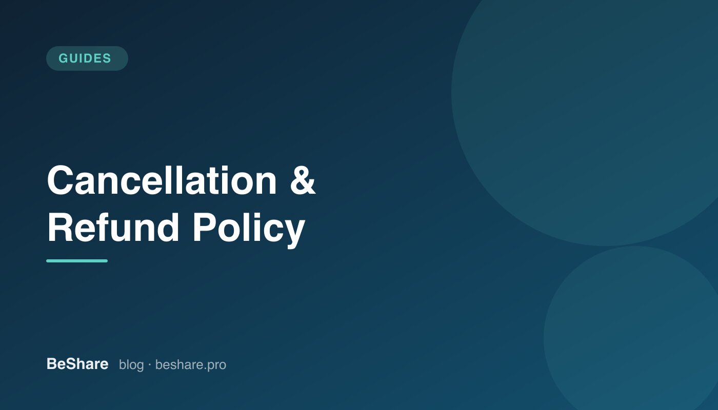 How to Write a Cancellation and Refund Policy