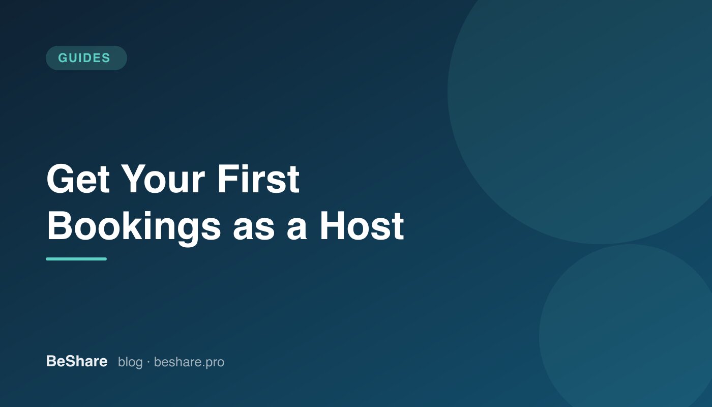 How to Get Your First Bookings as a New Host